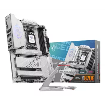 Motininė plokštė MSI MPG X870E EDGE TI WIFI, AMD X870E mikroschemų rinkinys, Socket AM5, ATX, DDR5, 4×DIMM, Wi‑Fi 7, 5Gb LAN, 4×M.2