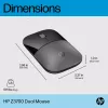 HP Z3700 Dual Silver pelė, ambidekstrinė, RF belaidė + Bluetooth, sidabrinė
