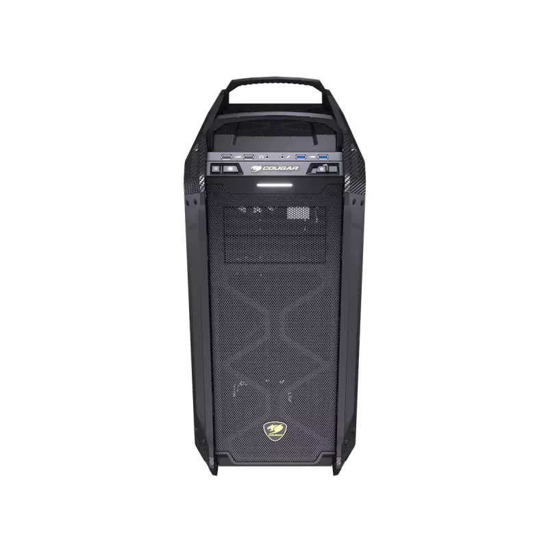 Full Tower COUGAR Gaming Panzer Max-G Juoda 120 140 mm ventiliatoriai
