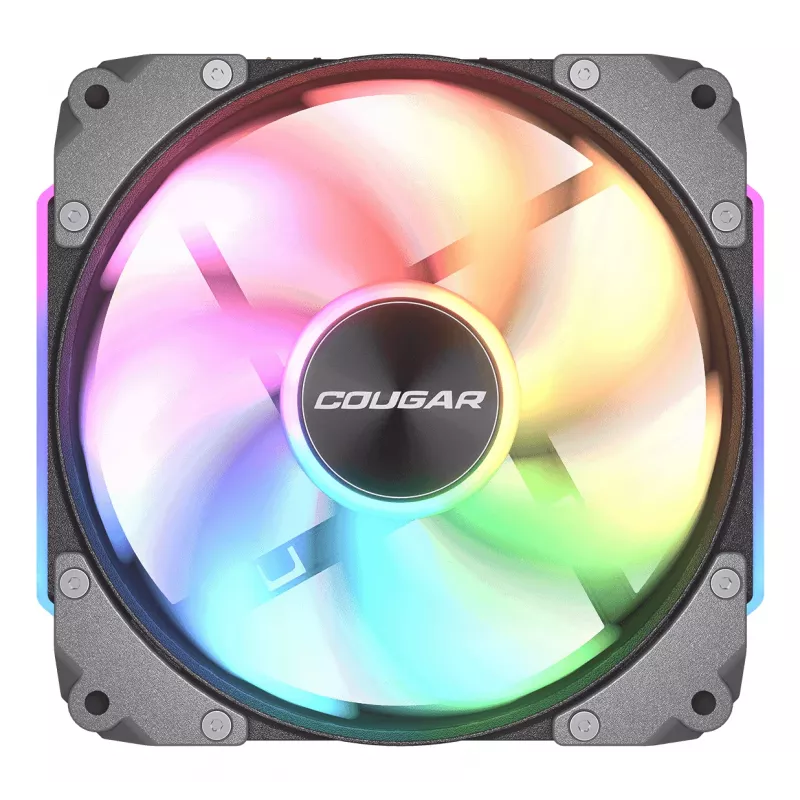 COUGAR Apolar 120 ARGB Reverse Blade ventiliatorius kompiuterio korpusui CF-ARB12HB-RGB, 120 x 120 x 28 mm, 37,1 dB, juodas