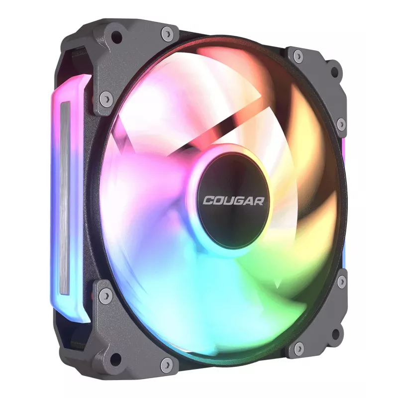 COUGAR Apolar 120 ARGB Reverse Blade ventiliatorius kompiuterio korpusui CF-ARB12HB-RGB, 120 x 120 x 28 mm, 37,1 dB, juodas