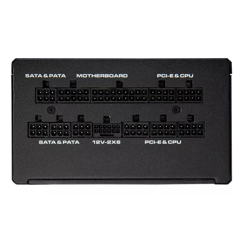 COUGAR GLE 1000W ATX 3.1 kompiuterio maitinimo blokas, 80 PLUS Gold, 100–240 V, 50/60 Hz, 20+4 kontaktų ATX, 135 mm ventiliatorius, juodas