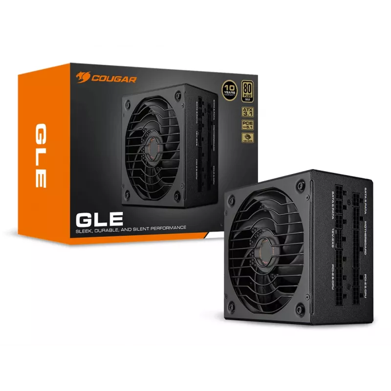 COUGAR GLE 1200W ATX3.1 / 80 Plus Gold maitinimo blokas, 1200 W
