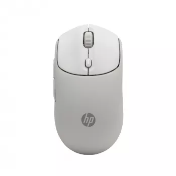 HP 400 Quiet Maple belaidė pelė, ambidekstrinė, RF belaidis + Bluetooth, 6000 DPI, smėlio spalvos