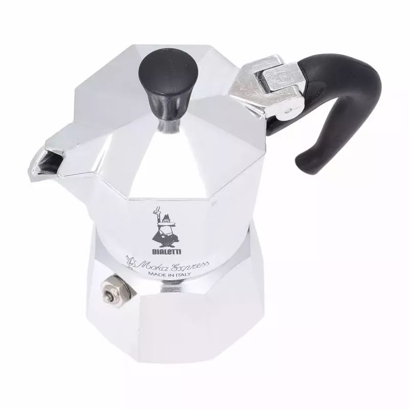 Moka puodas BIALETTI Moka Express aliuminis 2 puodeliams (100 ml) juodas