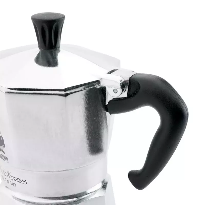 Moka puodas BIALETTI Moka Express aliuminis 2 puodeliams (100 ml) juodas
