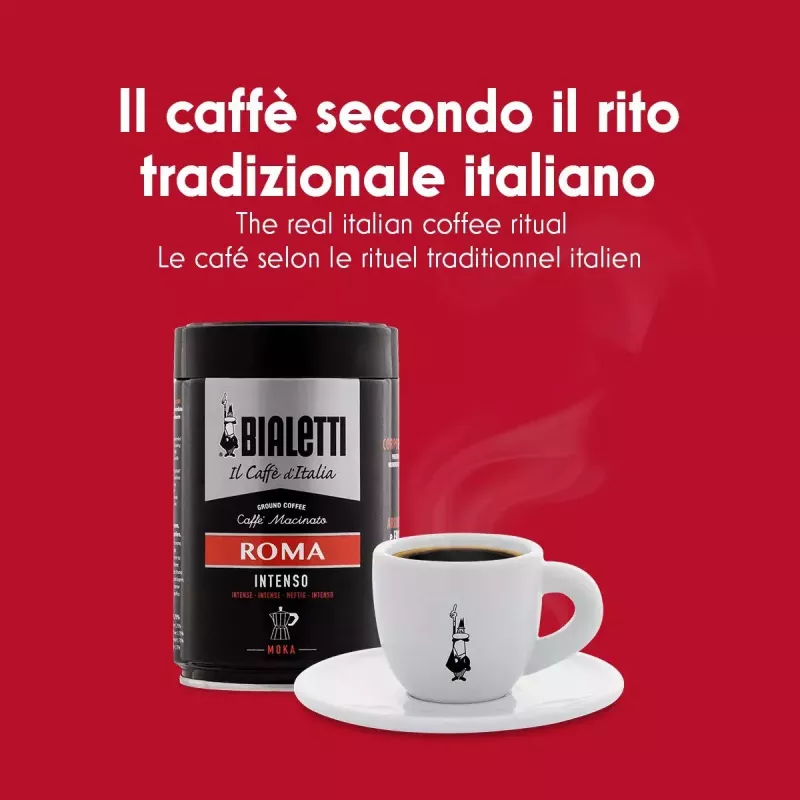 Moka puodas BIALETTI Moka Express aliuminis 2 puodeliams (100 ml) juodas