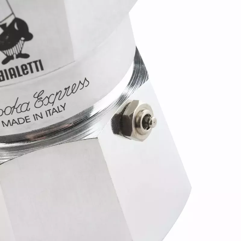 Moka puodas BIALETTI Moka Express aliuminis 2 puodeliams (100 ml) juodas