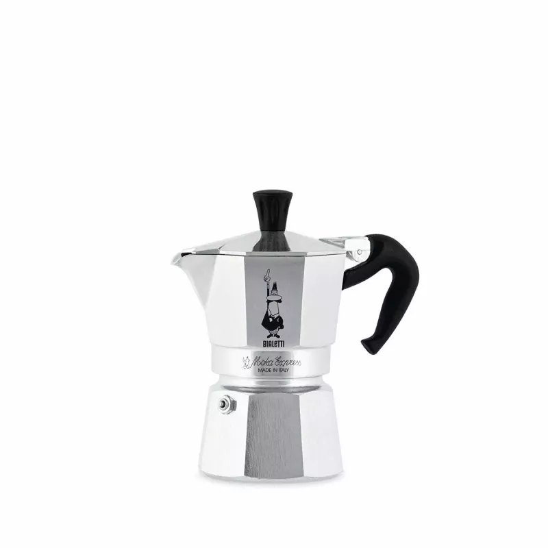 Moka puodas BIALETTI Moka Express aliuminis 2 puodeliams (100 ml) juodas