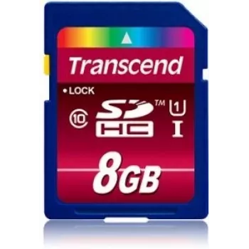 Flash atmintis Transcend 8GB SDHC Class 10 UHS-I TS8GSDU1