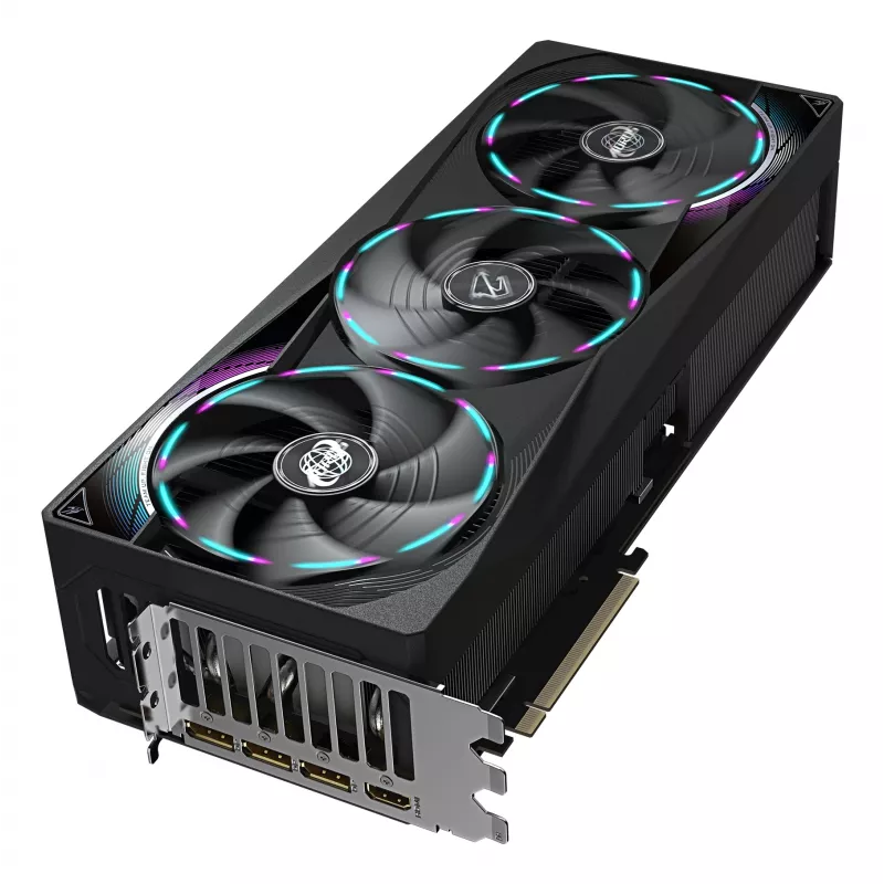 GIGABYTE AORUS GeForce RTX 5080 MASTER 16G Vaizdo Plokštė – 16 GB GDDR7, 256 bit, PCI-E 5.0, 2805 MHz Branduolio Dažnis, 3x DisplayPort, 1x HDMI, GV-N5080AORUS M-16GD