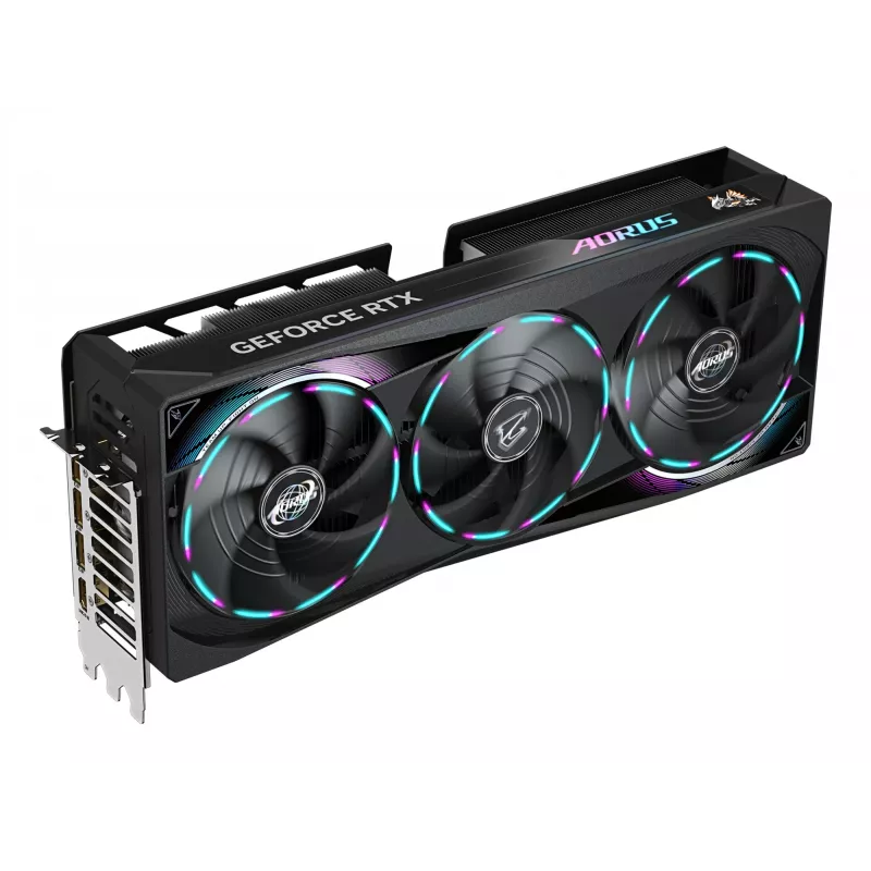 GIGABYTE AORUS GeForce RTX 5080 MASTER 16G Vaizdo Plokštė – 16 GB GDDR7, 256 bit, PCI-E 5.0, 2805 MHz Branduolio Dažnis, 3x DisplayPort, 1x HDMI, GV-N5080AORUS M-16GD