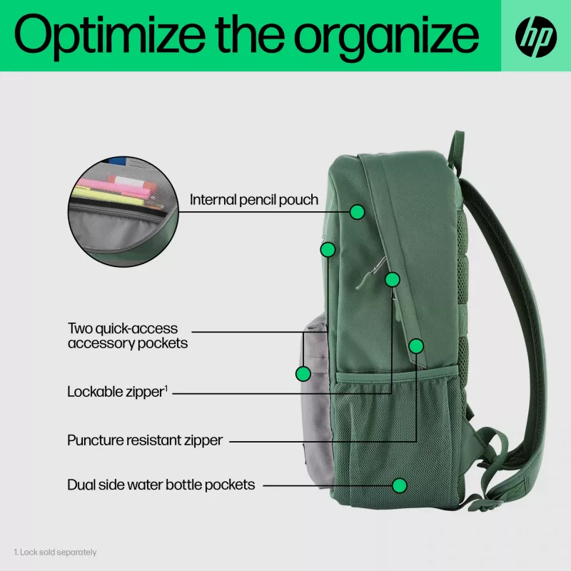 HP Campus Lavender kuprinė, 15,6 inch, 17 l, 490 g