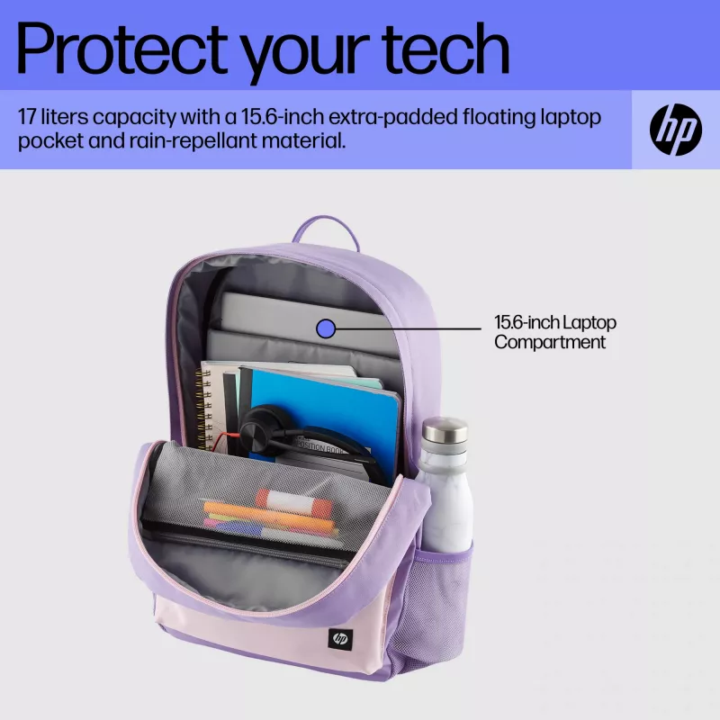 HP Campus Lavender kuprinė, 15,6 inch, 17 l, 490 g