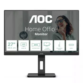 AOC Q27P3CV monitorius 68,6 cm (27 colių) 2560 x 1440 pikselių Quad HD LED juodas