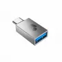 CHERRY 61710036 adapteris USB-A / USB-C sidabrinis