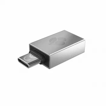 CHERRY 61710036 adapteris USB-A / USB-C sidabrinis
