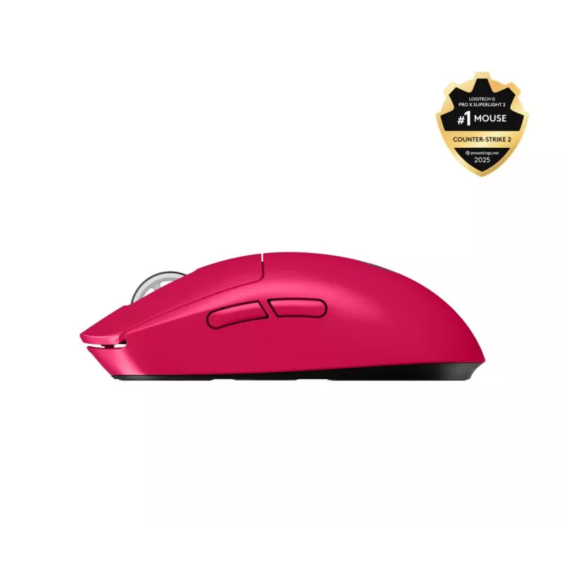 LOGITECH G Pro X Superlight 2 Lightspeed žaidimų pelė, magenta, 2.4 GHz
