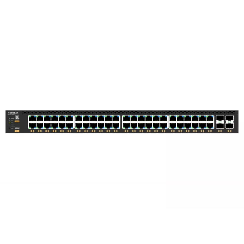 NETGEAR M4350-48G4XF valdomas L3 Gigabit Ethernet (10/100/1000) PoE jungiklis 1U juodas