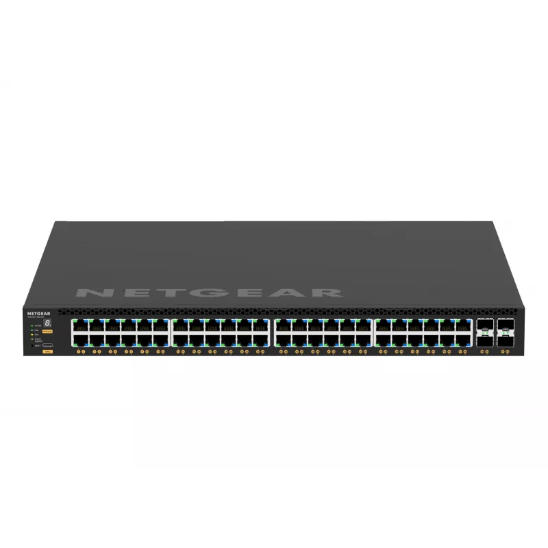 NETGEAR M4350-48G4XF valdomas L3 Gigabit Ethernet (10/100/1000) PoE jungiklis 1U juodas