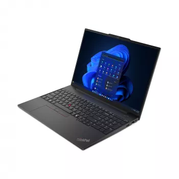Nešiojamas kompiuteris Lenovo ThinkPad E16 Intel Core Ultra 5 125U 40.6 cm (16 colių) WUXGA 16 GB DDR5-SDRAM 512 GB SSD Wi-Fi 6E (802.11ax) Windows 11 Pro Juoda