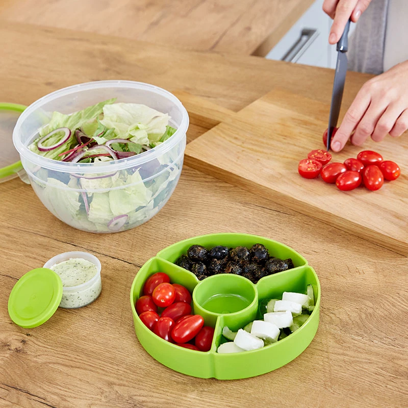 EMSA CLIP & GO Salotų indas XL apvalus 2,6 L (3 vnt.)