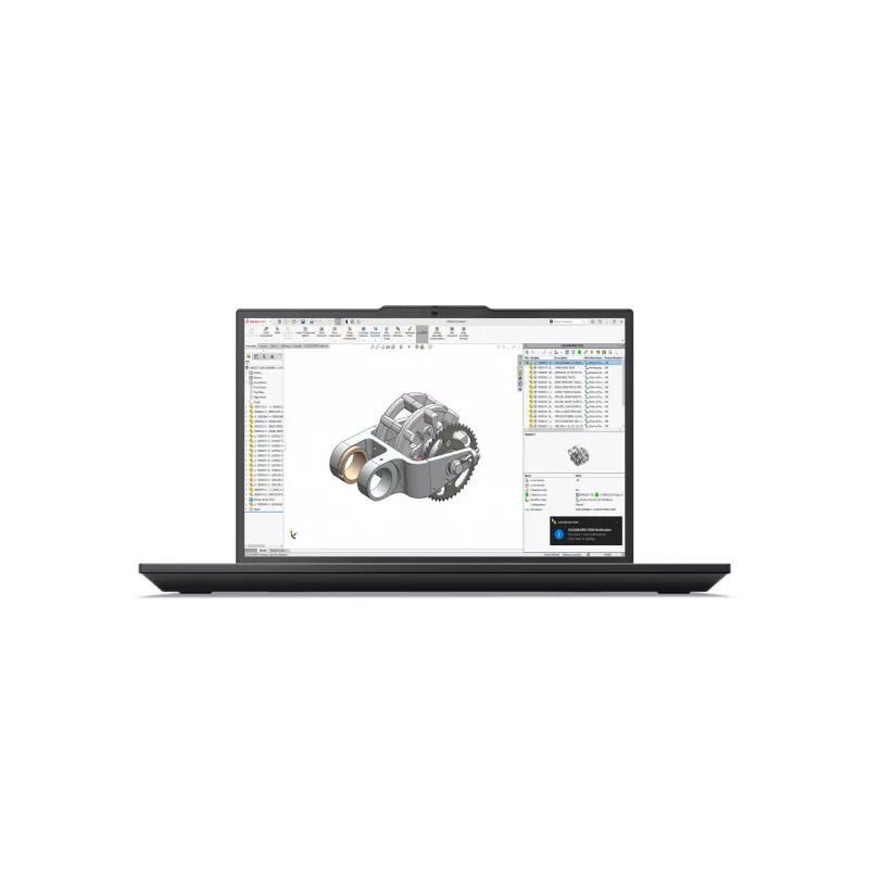 Lenovo ThinkPad P16v Gen 3 (Intel) Intel Core Ultra 7 255H Mobilioji darbo stotis 40,6 cm (16 colių) WUXGA 32 GB DDR5-SDRAM 1 TB SSD NVIDIA RTX PRO 1000 Blackwell Wi-Fi 7 (802.11be) Windows 11 Pro Juoda