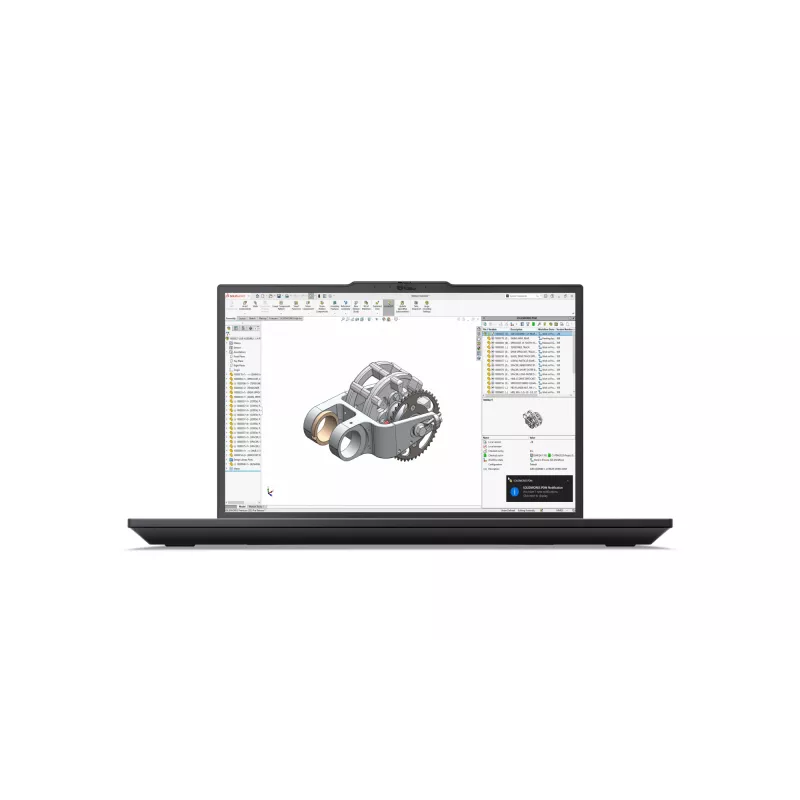 Lenovo ThinkPad P16v Gen 3 (Intel) Intel Core Ultra 7 255H Mobilioji darbo stotis 40,6 cm (16 colių) WUXGA 32 GB DDR5-SDRAM 1 TB SSD NVIDIA RTX PRO 1000 Blackwell Wi-Fi 7 (802.11be) Windows 11 Pro Juoda