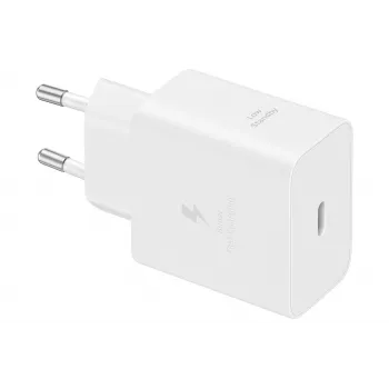 Kroviklis Samsung EP-T4511 Universal 45W USB-C Baltas, Super Fast Charging 2.0, PD 3.0, 1,8 m laidas