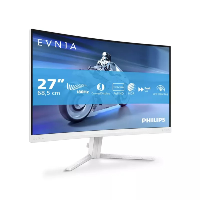 Philips Evnia 5000 27M2C5201L/00 monitorius 68,6 cm (27 col.) 1920 x 1080 pikselių Full HD LCD baltas