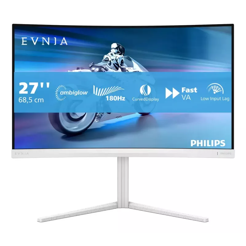 Philips Evnia 5000 27M2C5201L/00 monitorius 68,6 cm (27 col.) 1920 x 1080 pikselių Full HD LCD baltas