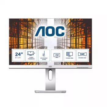 AOC P1 X24P1/GR kompiuterio monitorius 61 cm (24 col.) 1920 x 1200 pikselių WUXGA LED pilkas