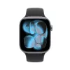 APPLE Watch Series 11 GPS + Cellular 46 mm Pilka kosminė aliuminio dėklas su juodu sportiniu dirželiu S/M