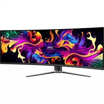 MSI MPG 491CQPXDE QD-OLED monitorius 124,5 cm (49 inch) 5120 x 1440 pikselių Dual QHD juodas