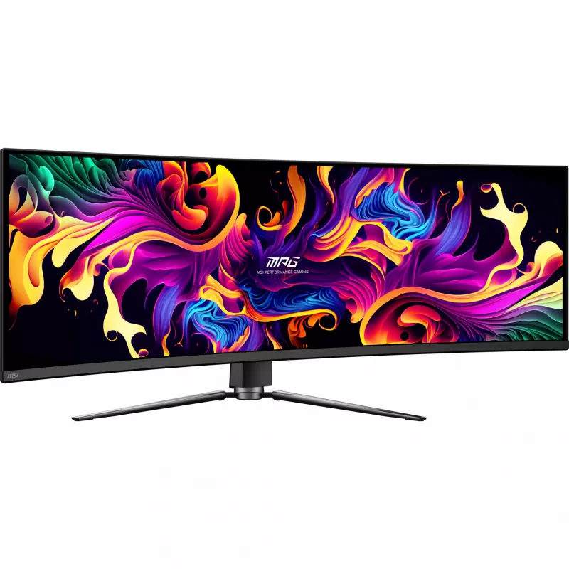 MSI MPG 491CQPXDE QD-OLED monitorius 124,5 cm (49 inch) 5120 x 1440 pikselių Dual QHD juodas