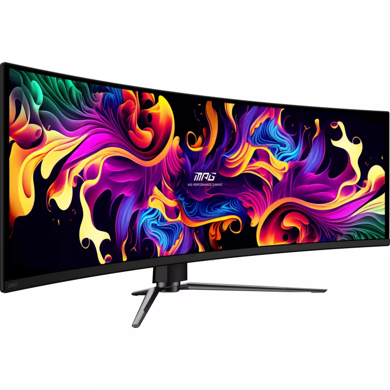 MSI MPG 491CQPXDE QD-OLED monitorius 124,5 cm (49 inch) 5120 x 1440 pikselių Dual QHD juodas