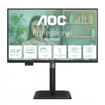 AOC 24P4U kompiuterio monitorius 60,5 cm (23,8 col.) 1920 x 1080 pikselių Full HD juodas