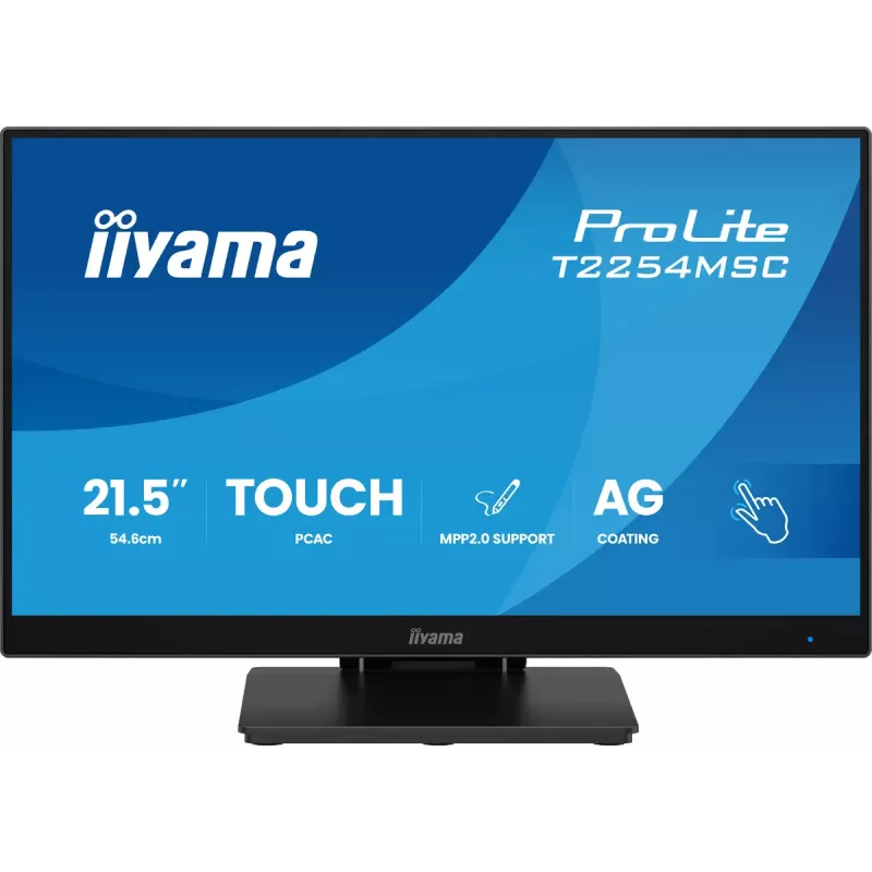 IIYAMA T2254MSC-B2AG monitor kompiuteriui 54,6 cm (21,5 colio) 1920 x 1080 pikselių Full HD LED liečiamas ekranas juodas