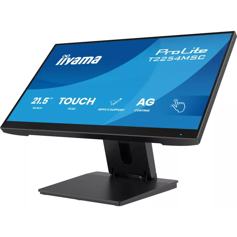 IIYAMA T2254MSC-B2AG monitor kompiuteriui 54,6 cm (21,5 colio) 1920 x 1080 pikselių Full HD LED liečiamas ekranas juodas