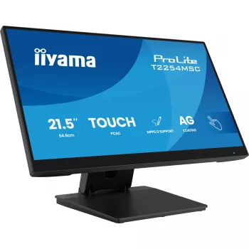 IIYAMA T2254MSC-B2AG monitor kompiuteriui 54,6 cm (21,5 colio) 1920 x 1080 pikselių Full HD LED liečiamas ekranas juodas