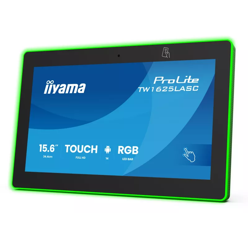 Monitorius iiyama TW1625LASC-B3PNR 15.6 col. jutiklinis LED 1920x1080
