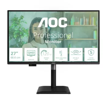 Monitorius AOC Q27P4U 68,6 cm (27 colių) 2560 x 1440 pikselių Wide Quad HD juodas
