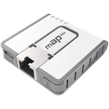 MIKROTIK mAP Lite belaidis prieigos taškas ir maršrutizatorius su 650 MHz CPU, 64 MB RAM, 1x LAN, įmontuotomis antenomis