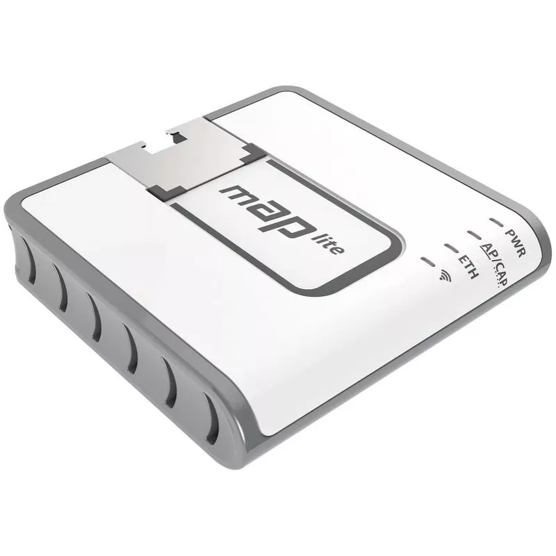 MIKROTIK mAP Lite belaidis prieigos taškas ir maršrutizatorius su 650 MHz CPU, 64 MB RAM, 1x LAN, įmontuotomis antenomis