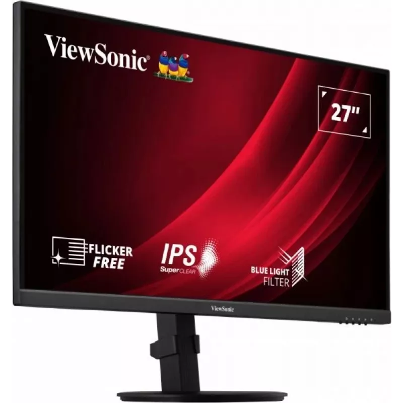 Viewsonic VG Series VG2709-2K-MHD-2 kompiuterio monitorius 68.6 cm (27 colių) 2560 x 1440 pikselių Quad HD LED juodas