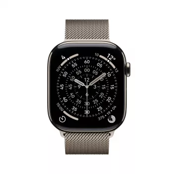 APPLE Watch Series 11 GPS + Cellular 46mm natūralaus titano korpusas su natūralaus titano „Milanese“ kilpa M/L