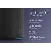 NETGEAR Orbi 870 triju dažnių juostų (2.4 GHz / 5 GHz / 6 GHz) Wi-Fi 7 (802.11be) juoda 4 vidinės antenos