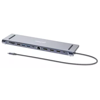 Dokų stotis / USB-C 10 prievadų Manhattan 4K 60Hz Power Delivery
