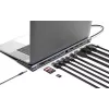 Dokų stotis / USB-C 10 prievadų Manhattan 4K 60Hz Power Delivery