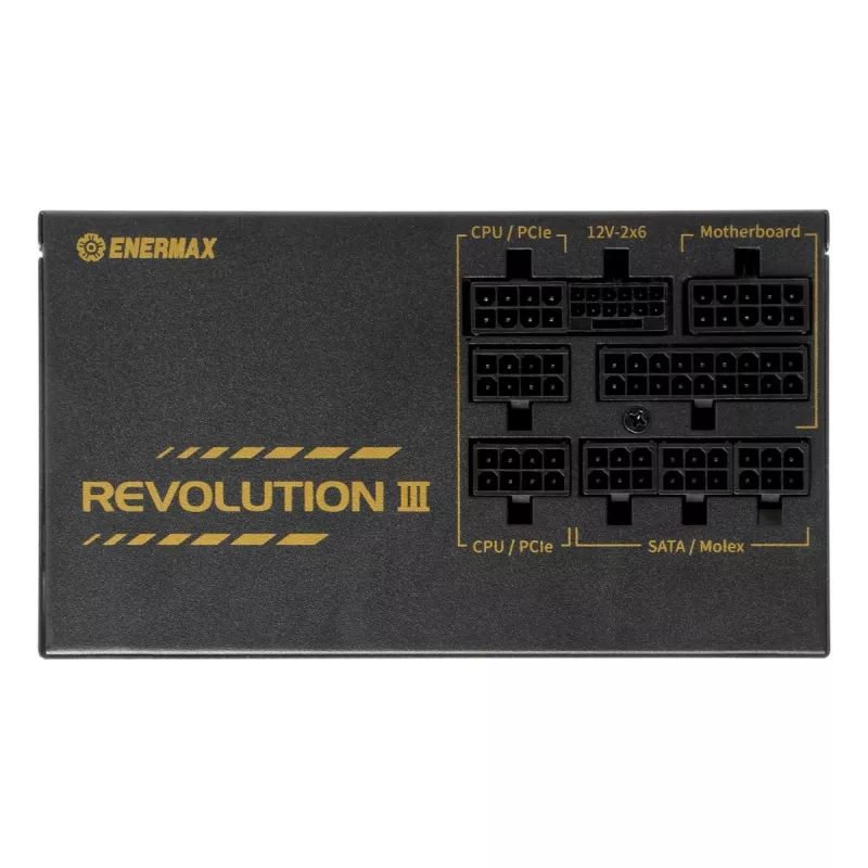 ENERMAX Revolution III 850 W 80 Plus Gold visiškai modulinis ATX 3.1 maitinimo blokas